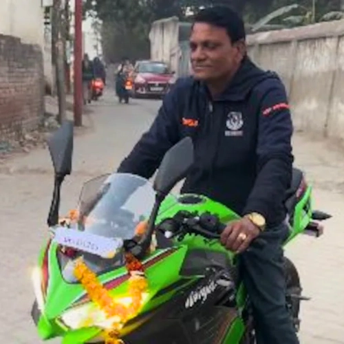 Rinku’s Gift to his Father Ninja 400 sports bike