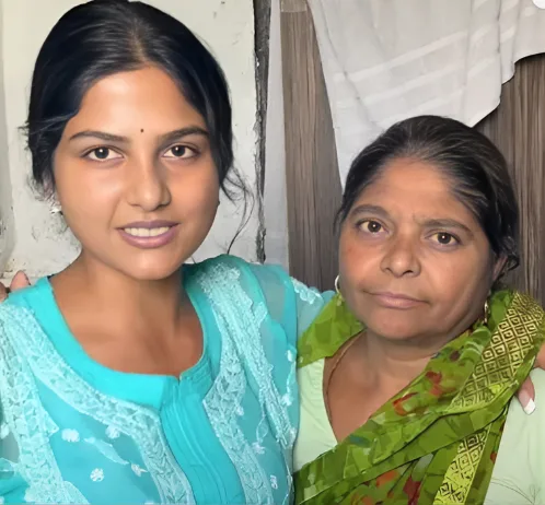 Hema Sharma with his Mother